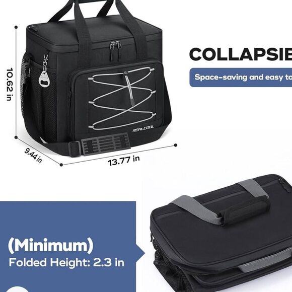 Real oil Soft Cooler bag holds 35+ cans.  Great for beach, hunting or lake day - Picture 5 of 14